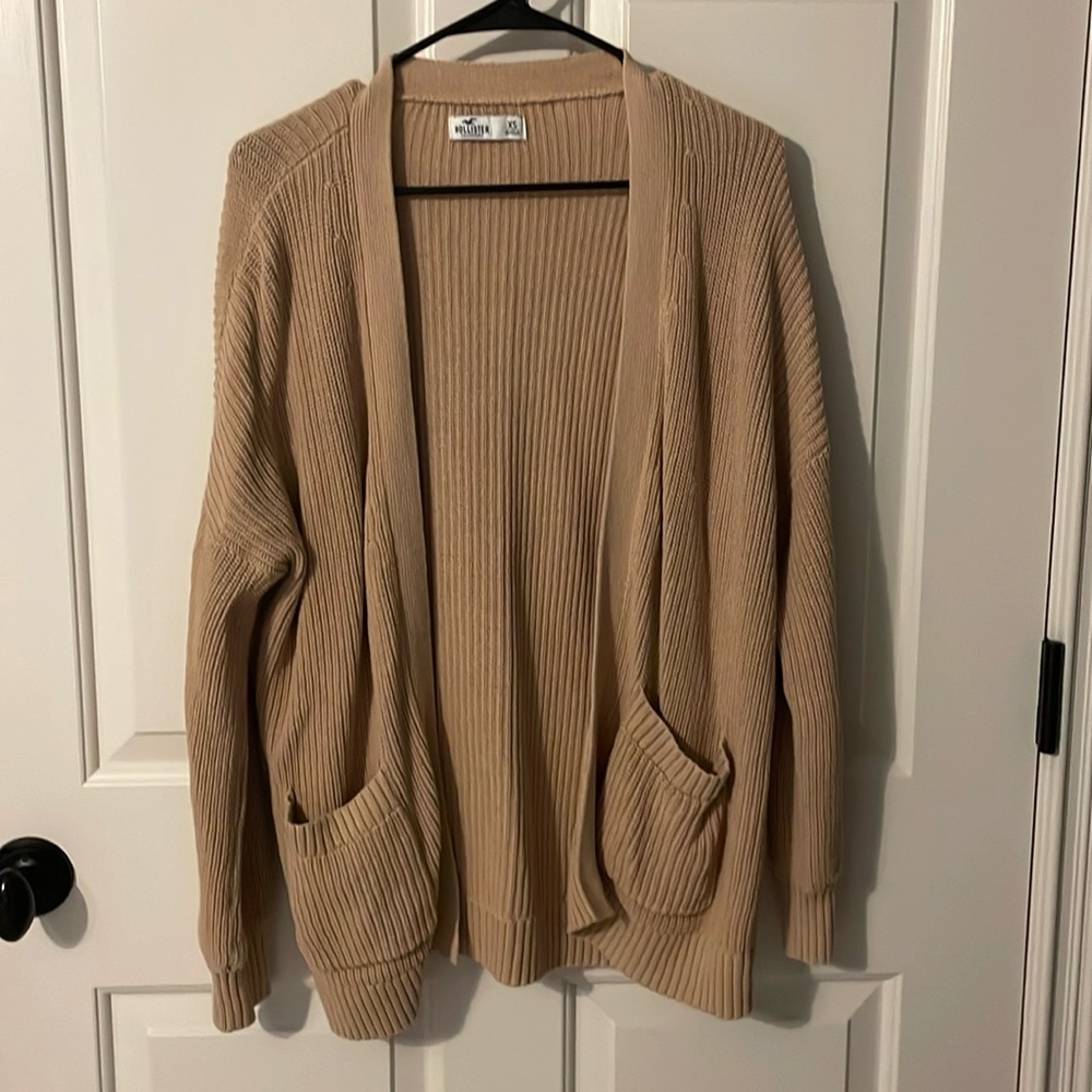 Light Brown Hollister Cardigan size XS